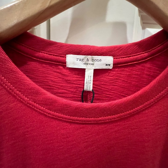 Rag & Bone, The Slub Tee - Red, Medium (NWT) - Picture 6 of 6
